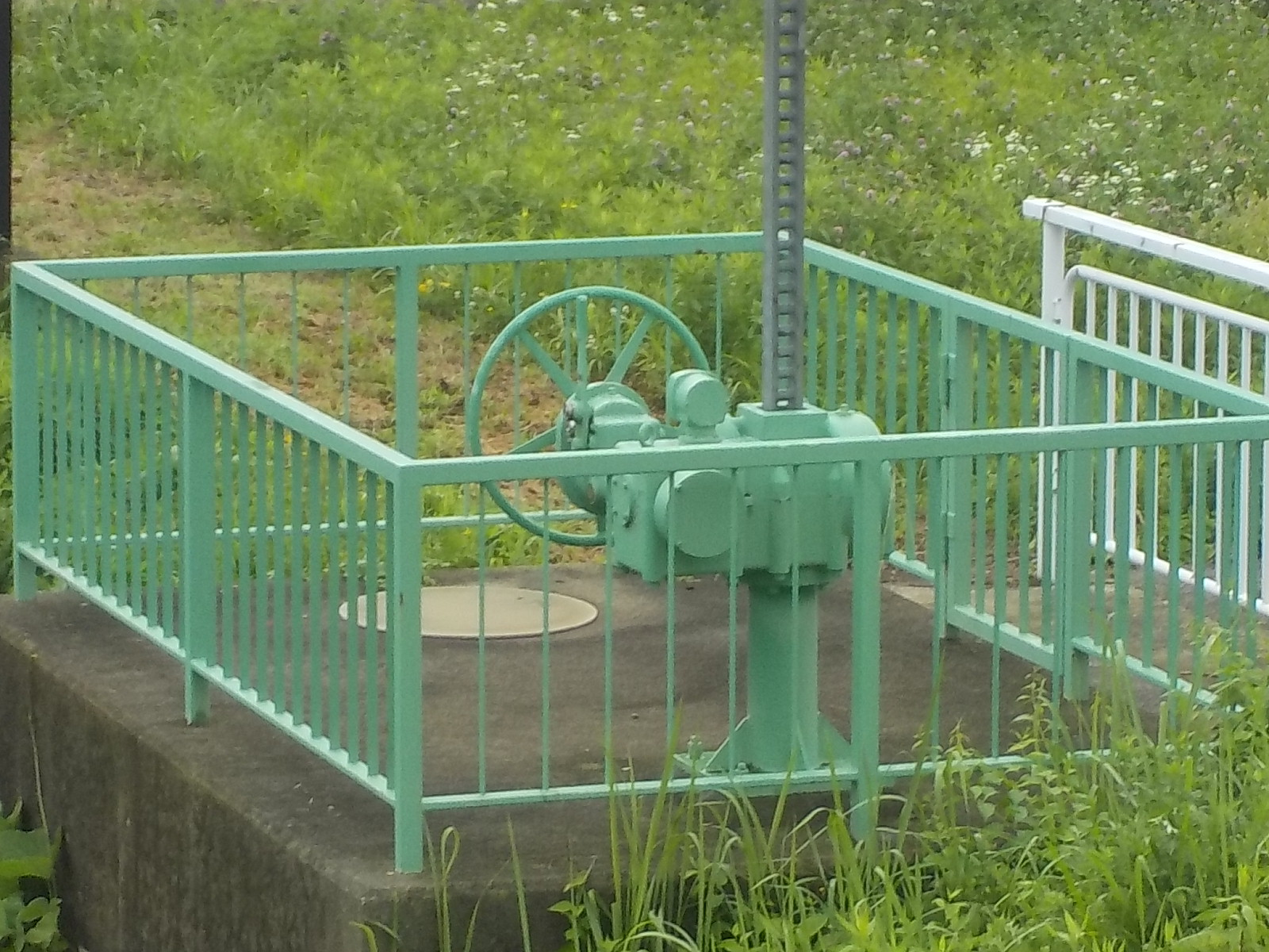 老朽化に伴い交換された地域の水門